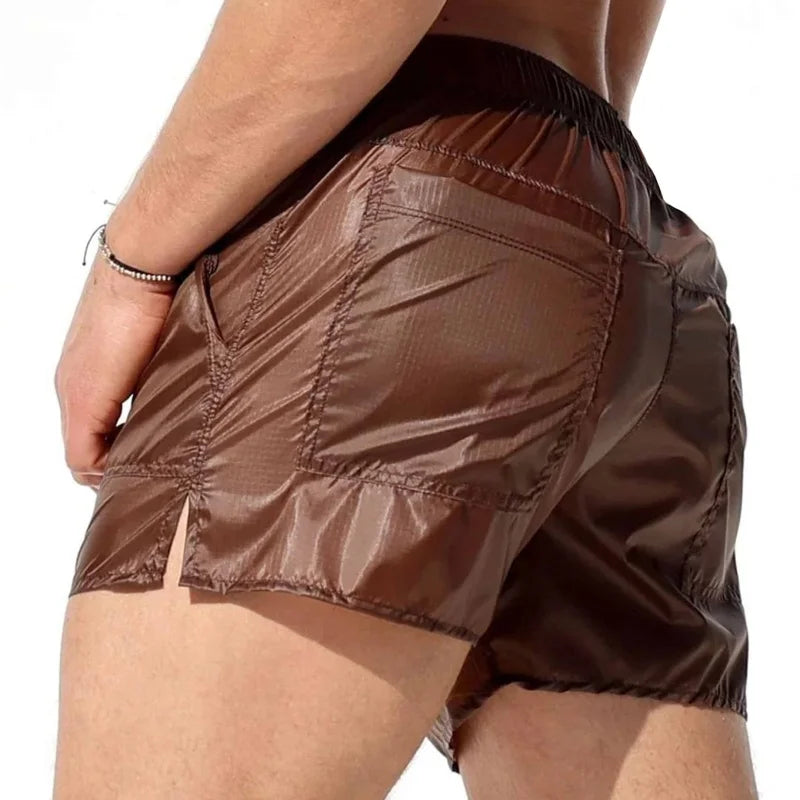 Men's Transparent Summer Sexy Swimwear Boxer