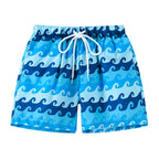 Men's Summer Swimming Trunk Swimwear Flower Printed Swimsuits Swimwear