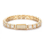 Unisex Jewelry & Accessories "HHIOK Hip Hop Style 5/7mm Iced Tennis Chain 18K Gold Plated 5A Cubic Zirconia Fashion Exquisite Bracelet"