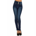 Women Jeans "Push Up Pencil Denim Pants Ladies Vintage High Waist  Casual Stretch Skinny"