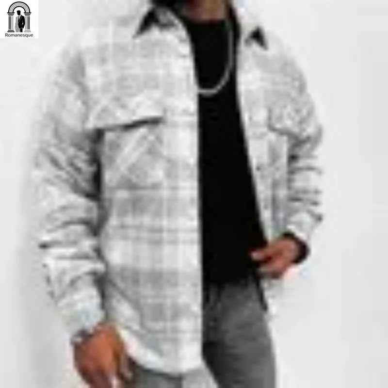 Men Shirt "Flannel Shirt Jacket "
