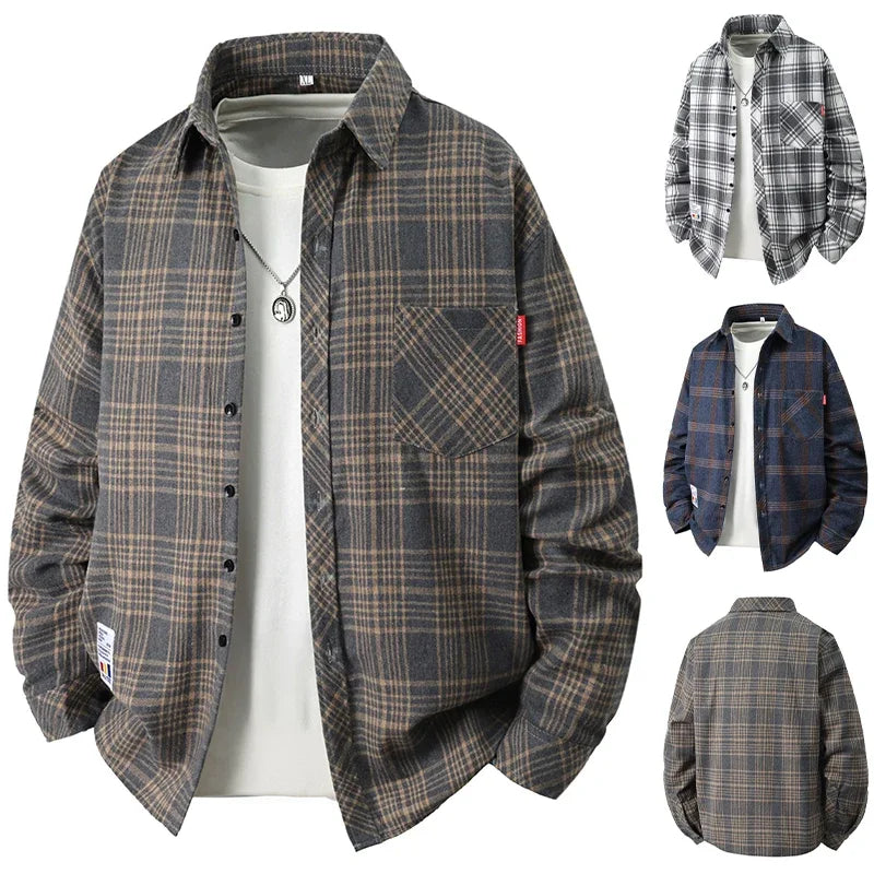Men Shirt "Vintage Plaid Flannel"