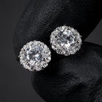 Unisex Jewelry & Accessory "Huitan AA Cubic Zircon Stud Earrings for Women/Men Exquisite Couple Earrings"