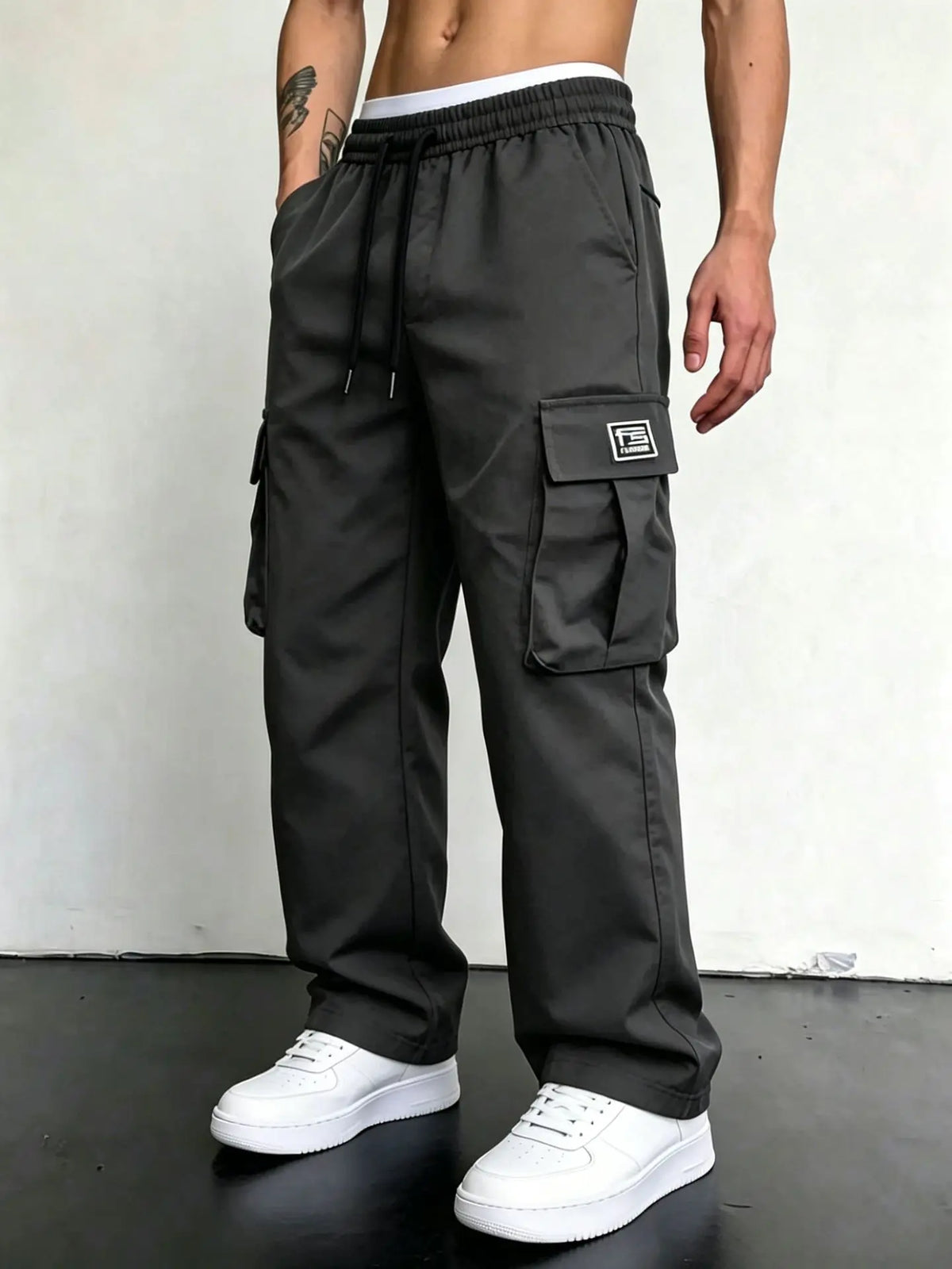 Men Cargo Pants "Male Army Green"