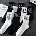 Men's sports socks"Ghost face graffiti" 10 pairs