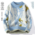 Men Sweater "Autumn and winter Men's Fashion casual Round Neck"