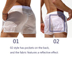 Men's Transparent Summer Sexy Swimwear Boxer