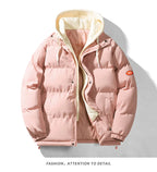 Men Down Coat"fake two-piece hooded coat"