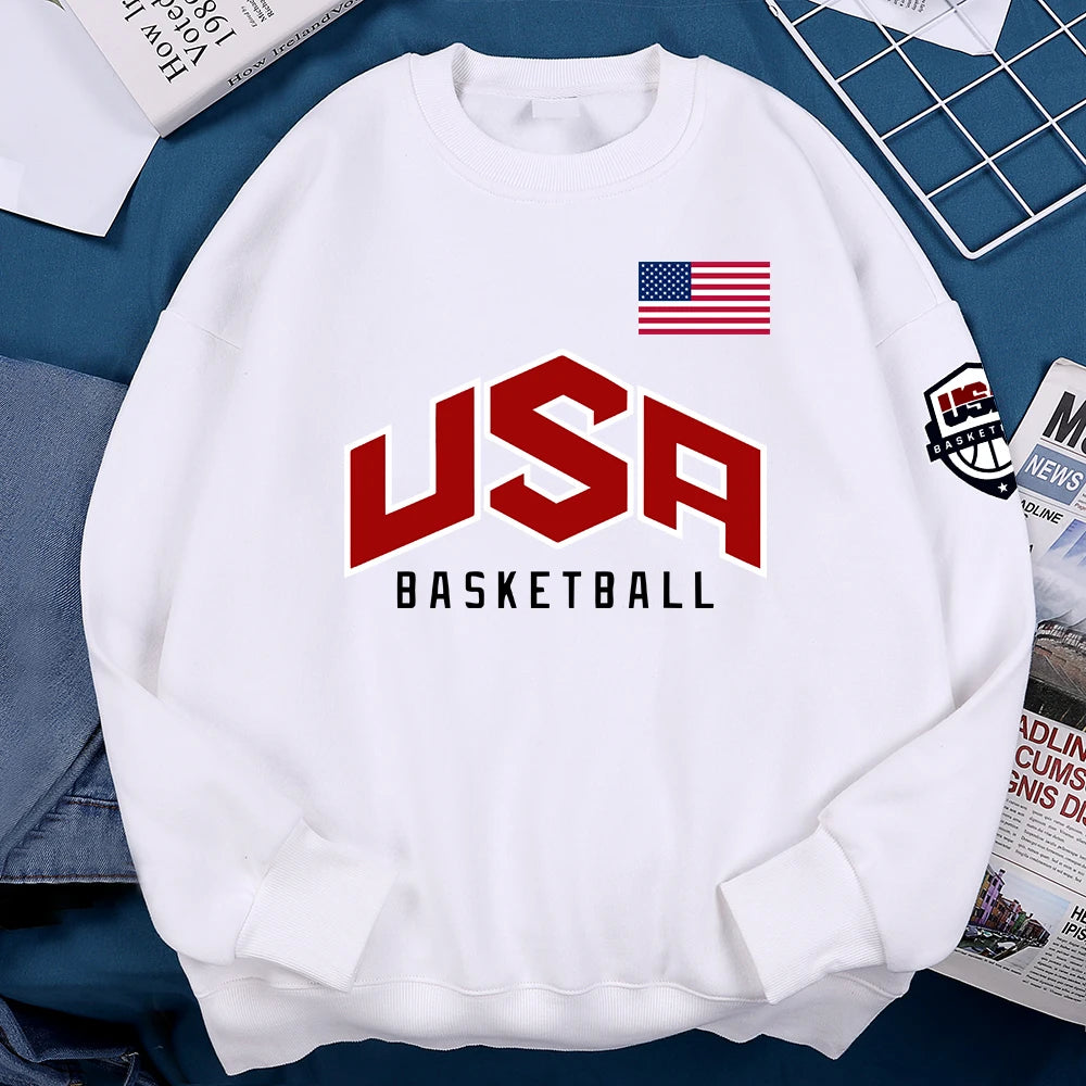 Men Hoodie Sweatshirt "USA Basketball"