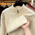 Men Sweater "High end Fashion zipper collar Sweater Men casual new exquisite jacquard"