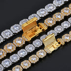Unisex Jewelry & Accessories "Valentine Day Cluster Tennis Bracelet Hip Hop Jewelry Sparkle 5A CZ Diamond"