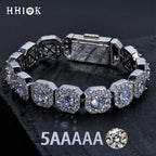 Unisex Jewelry & Accessories "Valentine Day Cluster Tennis Bracelet Hip Hop Jewelry Sparkle 5A CZ Diamond"