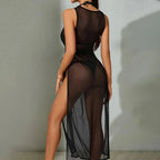 Women Bikini "Sexy Sleeveless Mesh Bikini Cover Up"