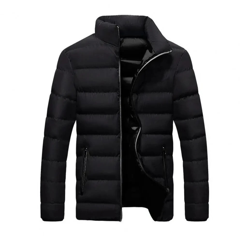 Men Down Coat "stand up collar winter zipper thick"