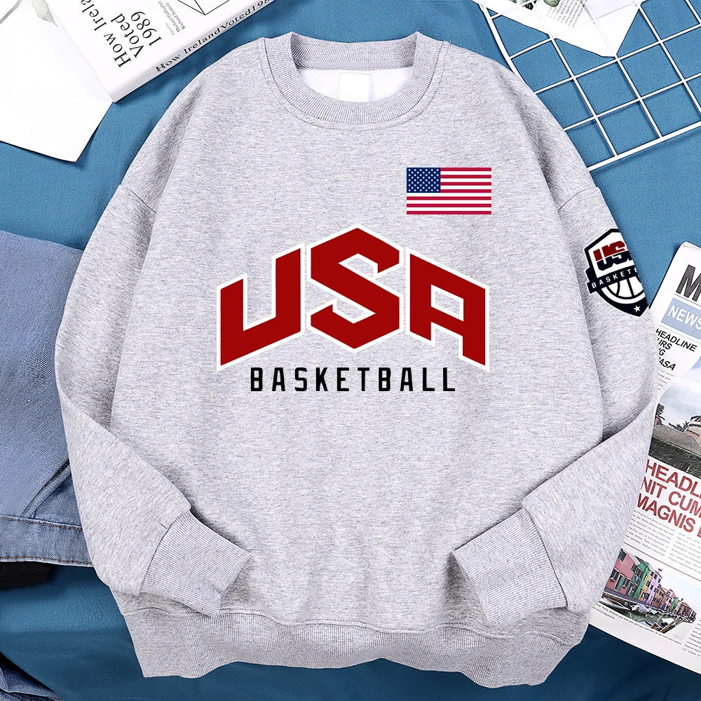 Men Hoodie Sweatshirt "USA Basketball"