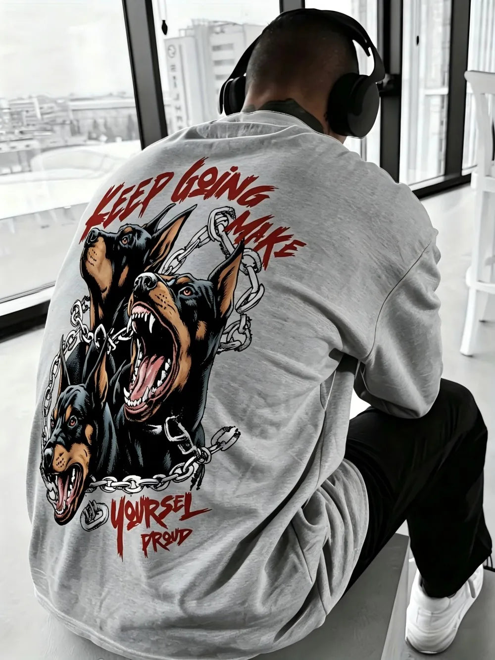 Men T-Shirt "Dog Gothic"