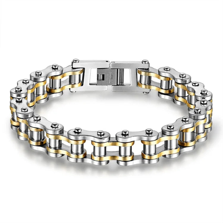 Men Jewelry & Accessory "Stainless Steel Biker Mens Bracelet Link Chain Motorcycle"