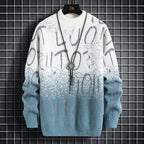 Men Sweater "Harajuku Sweater Men's Y2K Knitted Letter Printing Sweater"