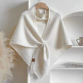 Women Coat & Jacket "Luxury Faux Cashmere Triangle Shawl Cape"