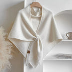 Women Coat & Jacket "Luxury Faux Cashmere Triangle Shawl Cape"