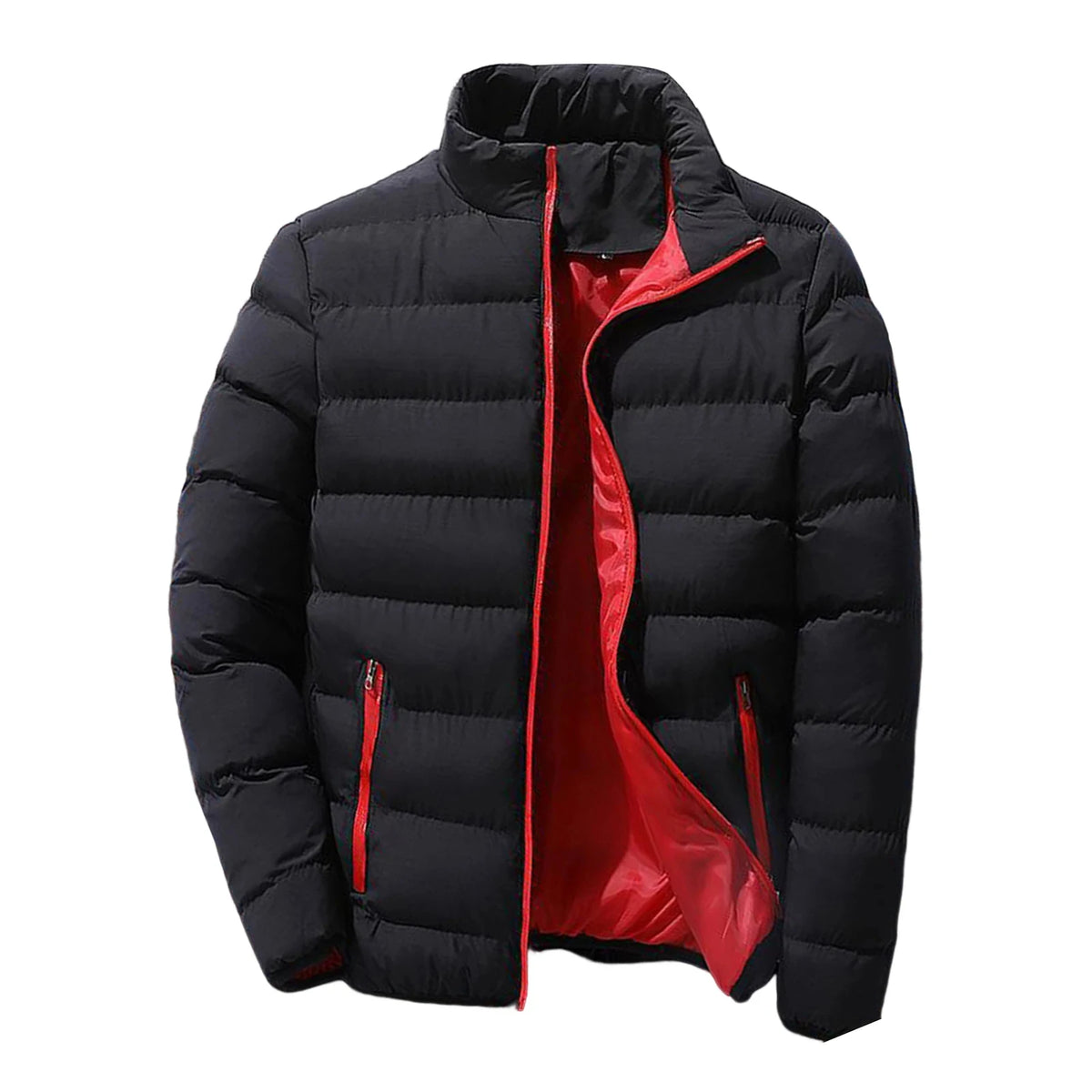 Men Down Coat "stand up collar winter zipper thick"