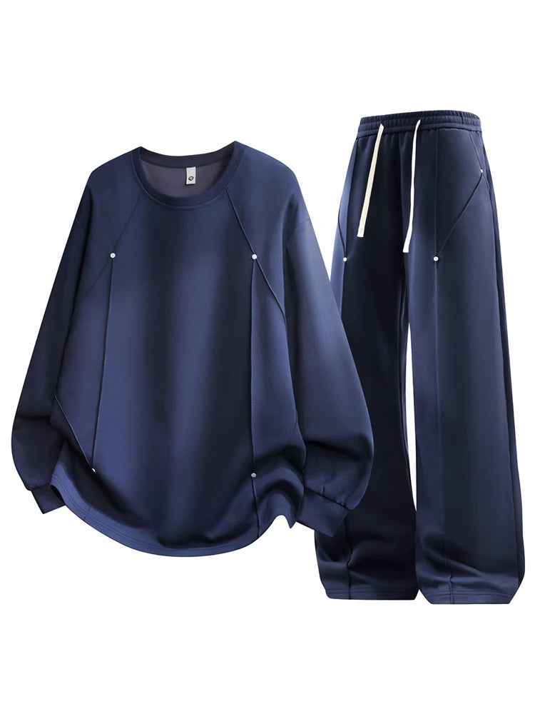 Men Mathing Set "Athletic Sports Sweatsuit Long Sleeve Pullover"