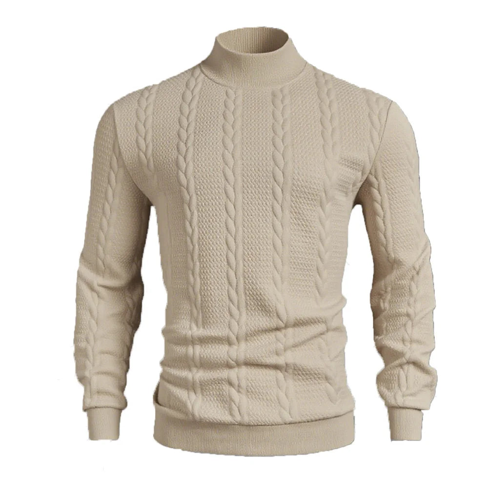 Men Sweater "Casual Vintage Twist Knitwear Sweater Tops Winter Solid Color Slim"