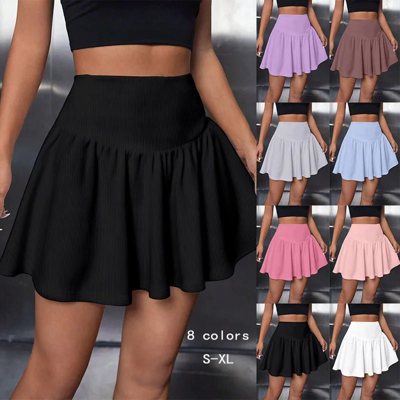 Women Skirt "Sexy Mini Skirt Summer Solid Color Y2K Style Slim Fit Casual High Waist Skirt for Women"