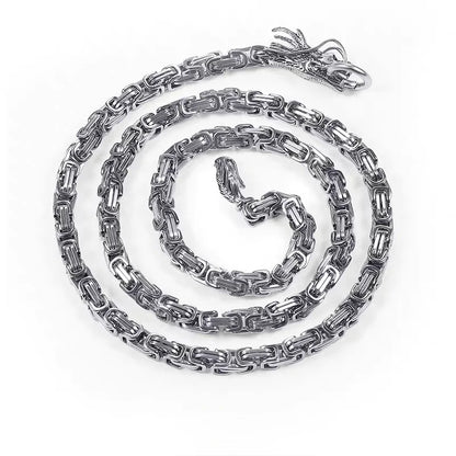 EDC Self Defense Whip Titanium Steel Necklace Fashion Chain Waist Dragon Head Pendants Bracelets Boy Gadgets For Men Cool Gifts