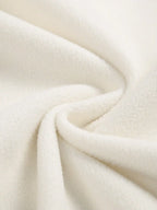 Men Denim Top"Off-White Color-Block Collared Fleece-Lined"