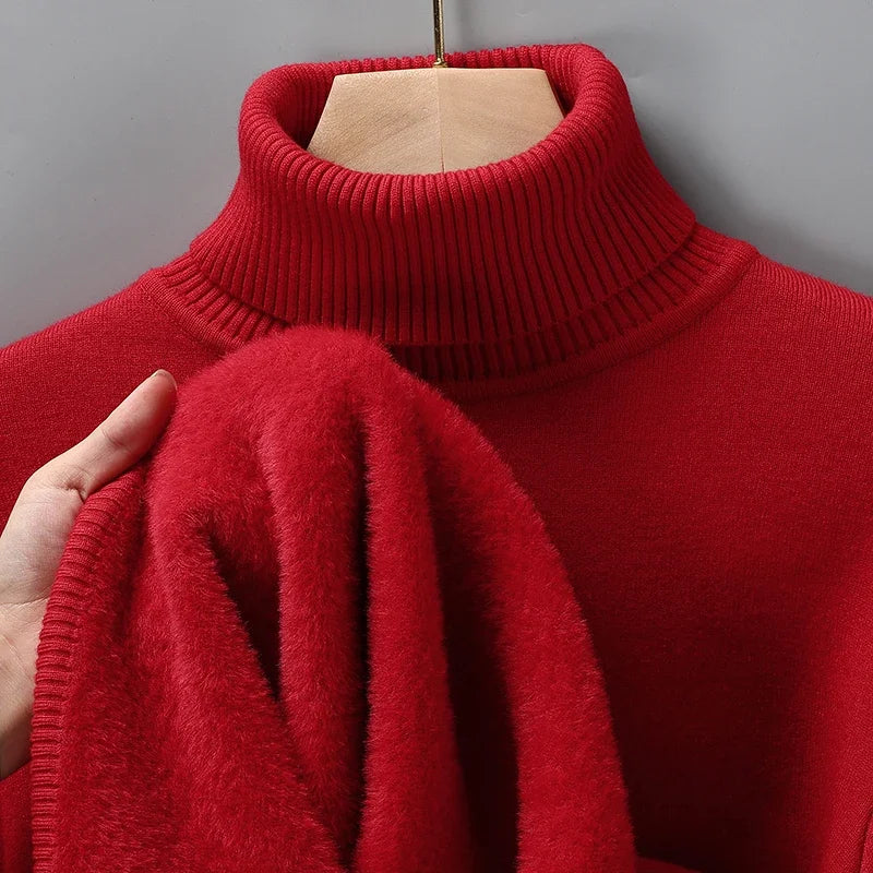 Men Sweatwear "Mens Anti-pilling High Quality Knitted Turtleneck Sweater"