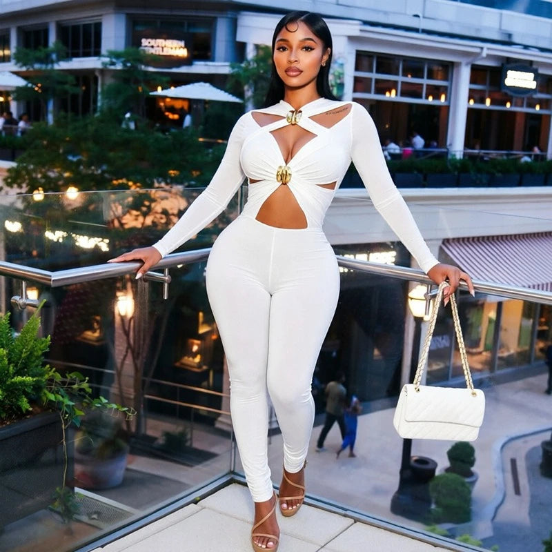 Women Jumpsuit "Sexy Hollow Out Bandage Jumpsuits"