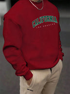 Men Hoodie Sweatshirt "CALIFORNIA LOS ANGELS Green"