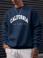 Men Hoodie Sweatshirt "CALIFORNIA LOS ANGELS White"