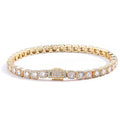 Unisex Jewelry & Accessories "HHIOK Hip Hop Style 5/7mm Iced Tennis Chain 18K Gold Plated 5A Cubic Zirconia Fashion Exquisite Bracelet"