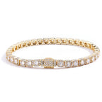 Unisex Jewelry & Accessories "HHIOK Hip Hop Style 5/7mm Iced Tennis Chain 18K Gold Plated 5A Cubic Zirconia Fashion Exquisite Bracelet"