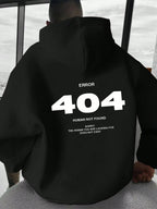 Men Hoodie Sweatshirt "ERROR 404 Human Not Find"