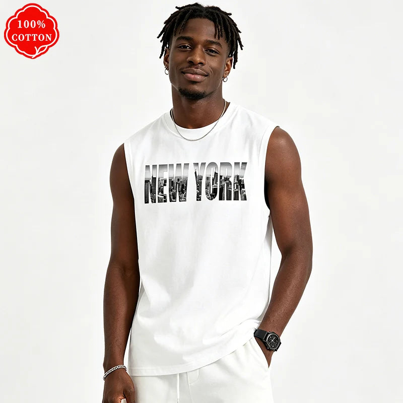 Men Tank Shirt "New York Top Vintage City"