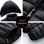Men Parkas "Casual Outwear Detachable Hat Outfits Parkas Coat"