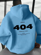 Men Hoodie Sweatshirt "ERROR 404 Human Not Find"