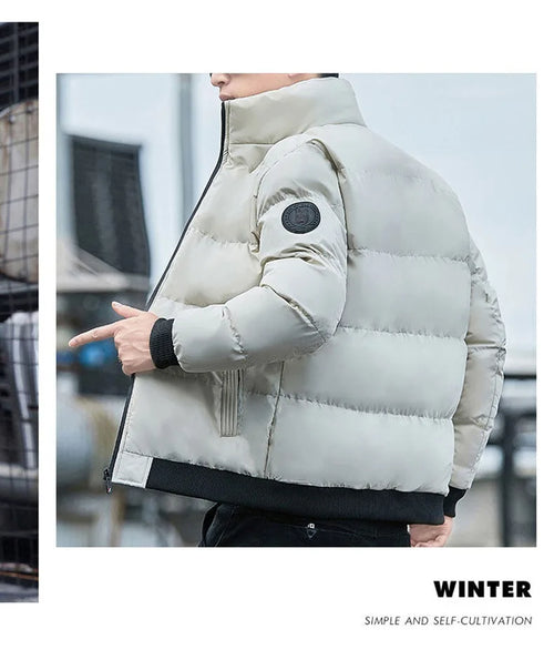 Men Down Coat"Winter Puffer Jacket Thick Warm Cotton Padded"