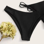 Women Bikini "3 Pieces Bikini Set Women Push Up Swimsuit with 2 Bottoms Low & Mid Waist Adjustable Straps"