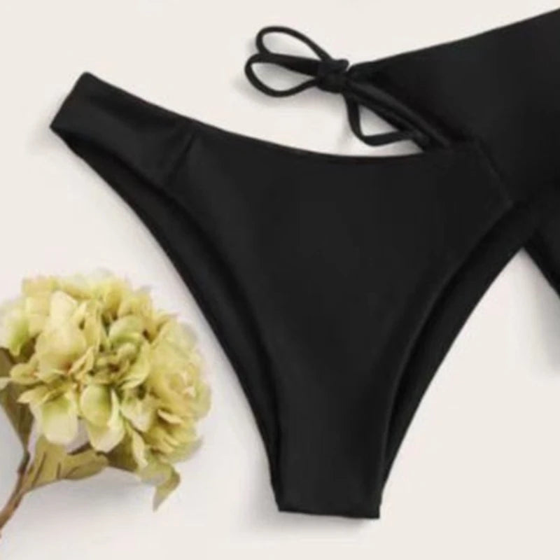 Women Bikini "3 Pieces Bikini Set Women Push Up Swimsuit with 2 Bottoms Low & Mid Waist Adjustable Straps"