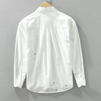 Men Shirt "Elegant Ink Splash"