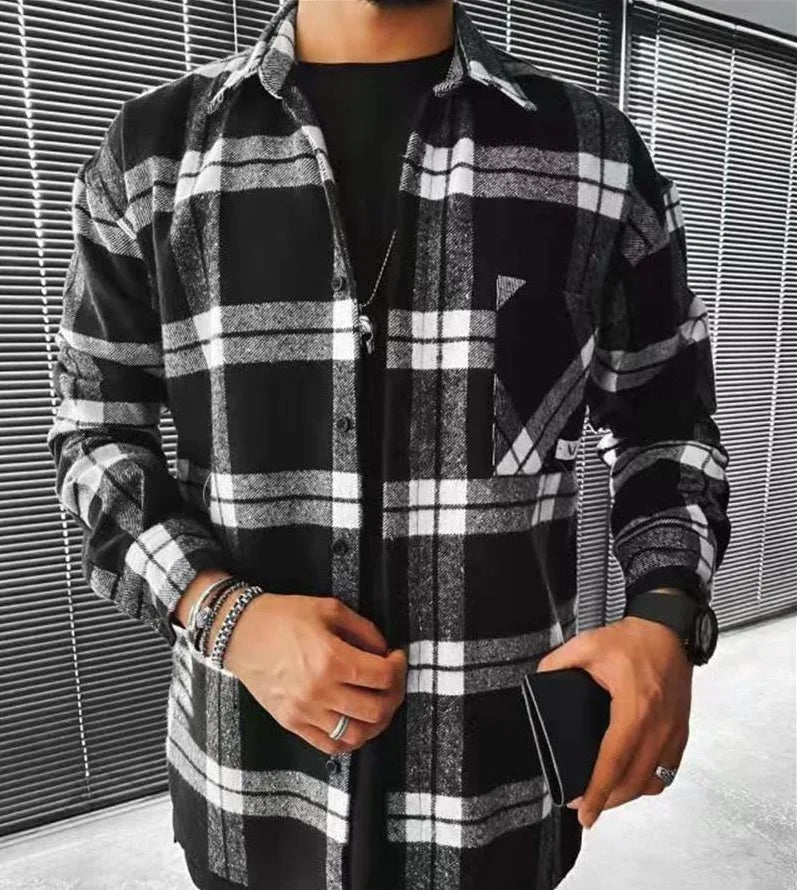 Men Shirt "Flannel Shirt Jacket "