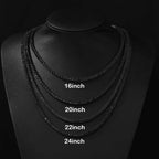 Unisex Jewelry & Accessories "Black CZ Tennis Chain Bracelet Hip Hop Black Ice Plated Tennis Bracelet Men and Women"