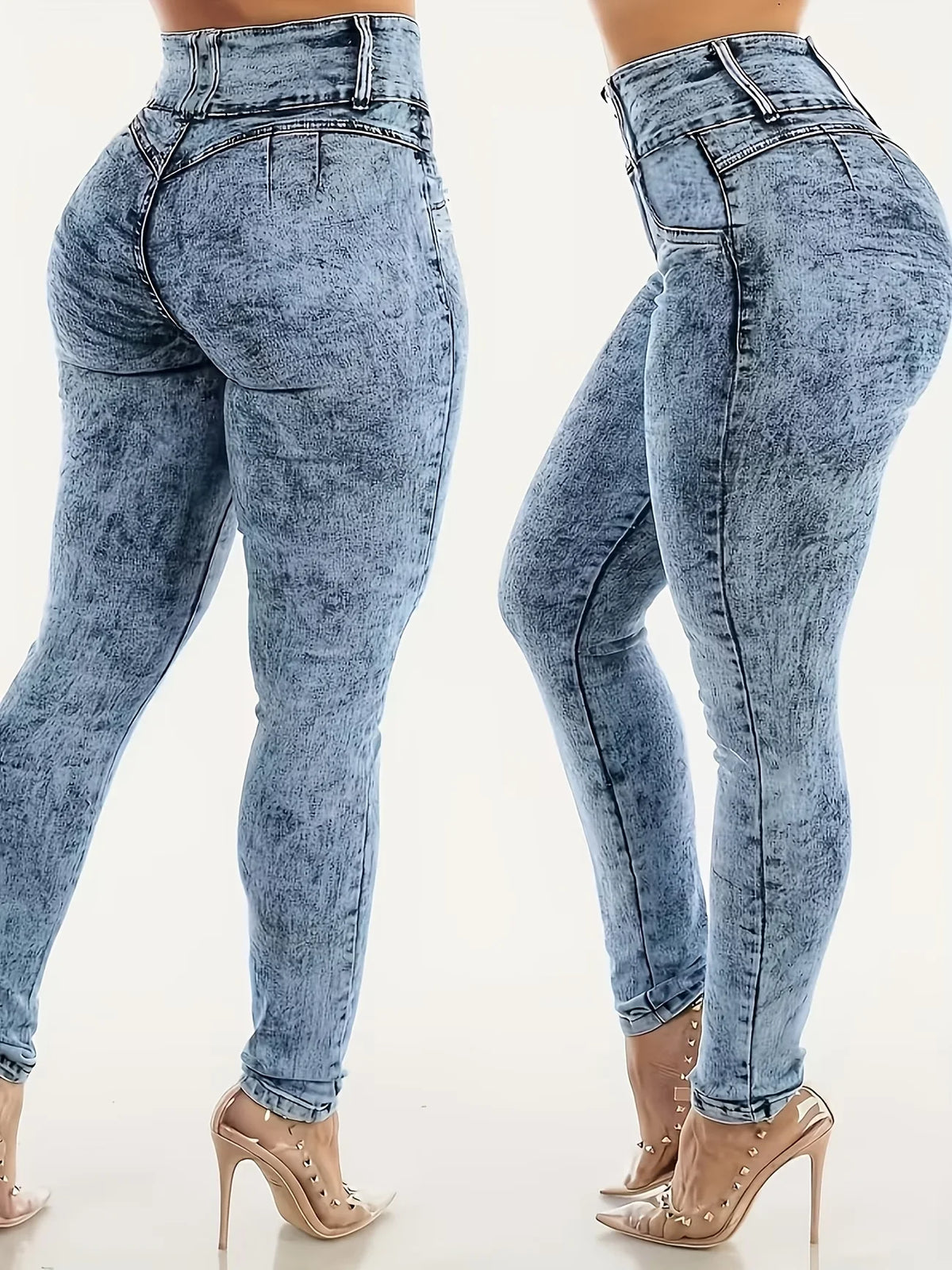 Women Jeans "Printed Leggings Not Denim Fabric, High Elastic Fashion Slim Fit Skinny Casual"