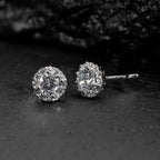 Unisex Jewelry & Accessory "Huitan AA Cubic Zircon Stud Earrings for Women/Men Exquisite Couple Earrings"