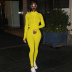 Women Jump Suit "Fashion Workout Active Wear Ribbed Rompers Womens Jumpsuit With Zipper"