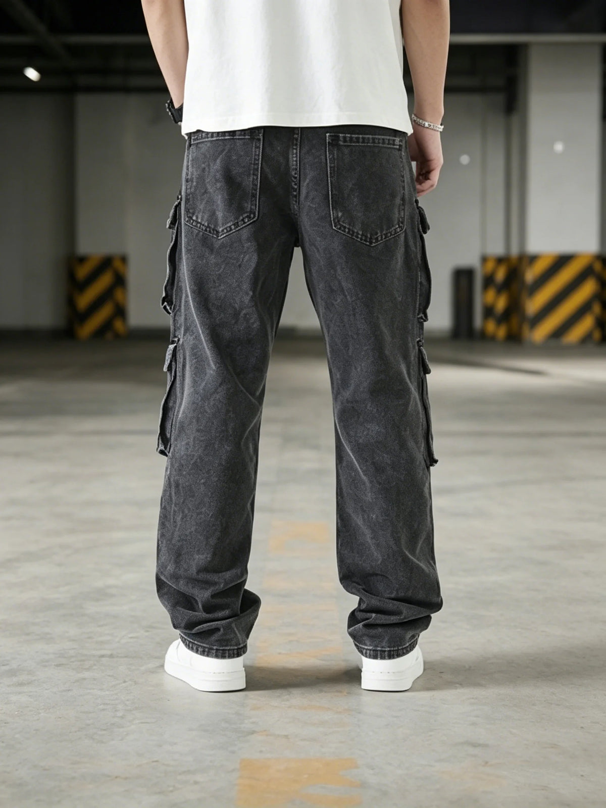 Men Cargo Pants " Baggy Cargo Denim Jeans"